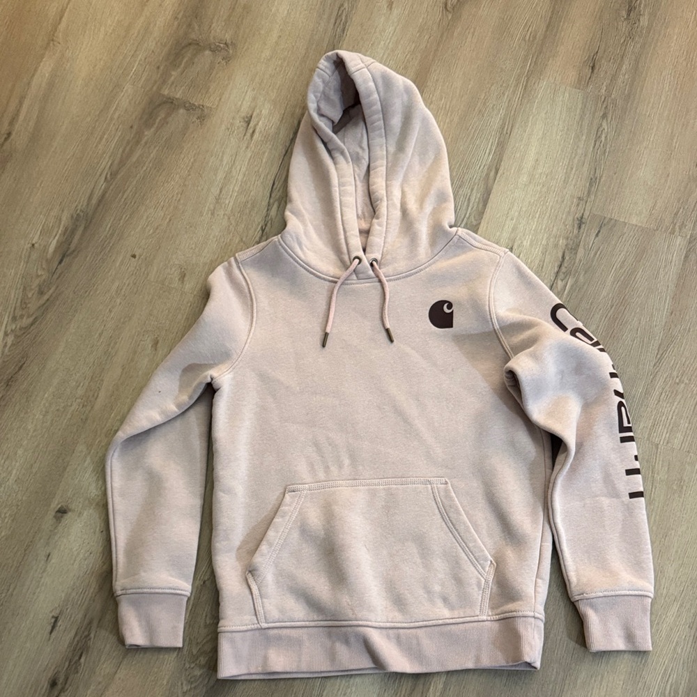Carhartt Light Tan Hoodie with Logo